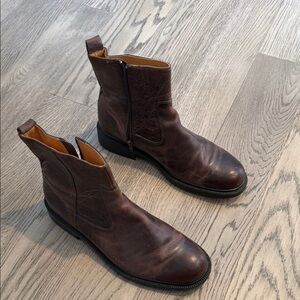 Rockport Dark Brown Leather men Boots size 11